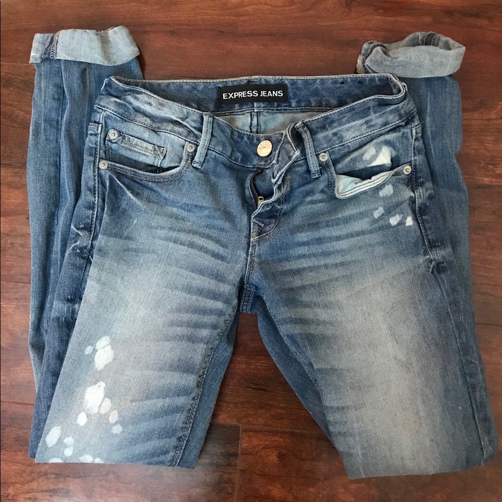 Express Stella Ankle Skinny Jean Low Rise 0